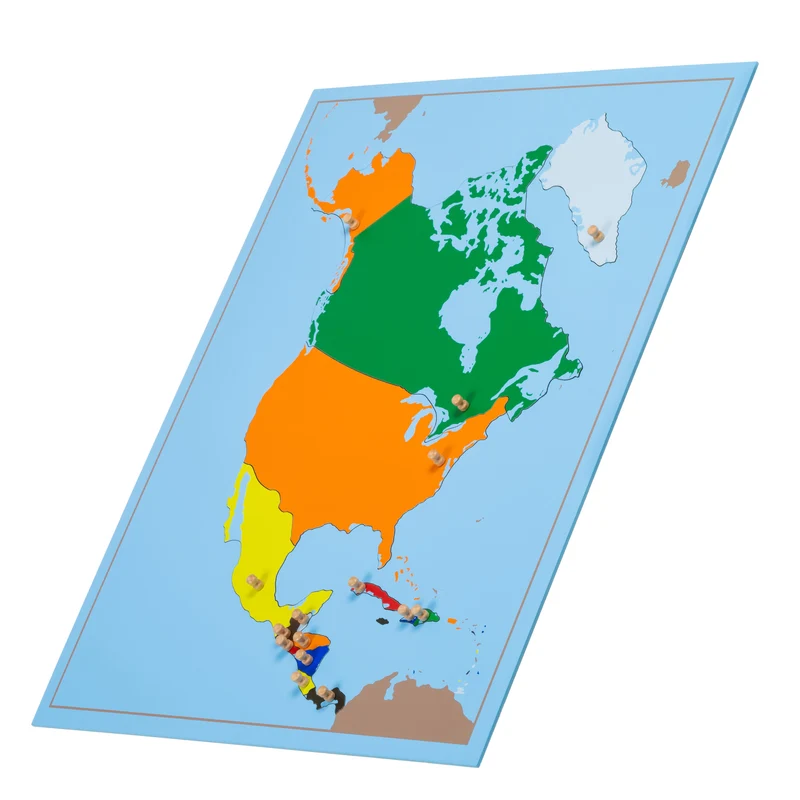 Carte puzzle Amérique du Nord
