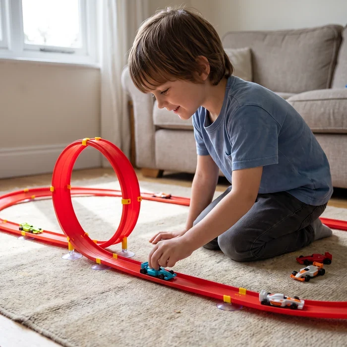 Circuit de Voiture de course Flexible avec Looping
