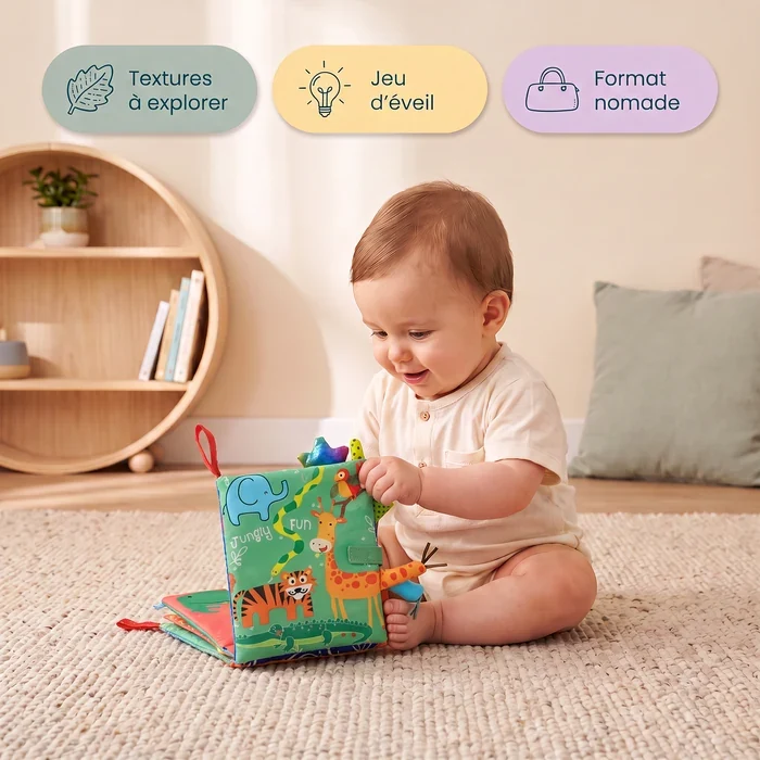 Livre sensoriel souple Montessori