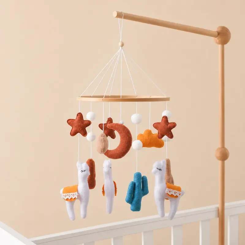 Mobile Musical Bébé en Bois Naturel