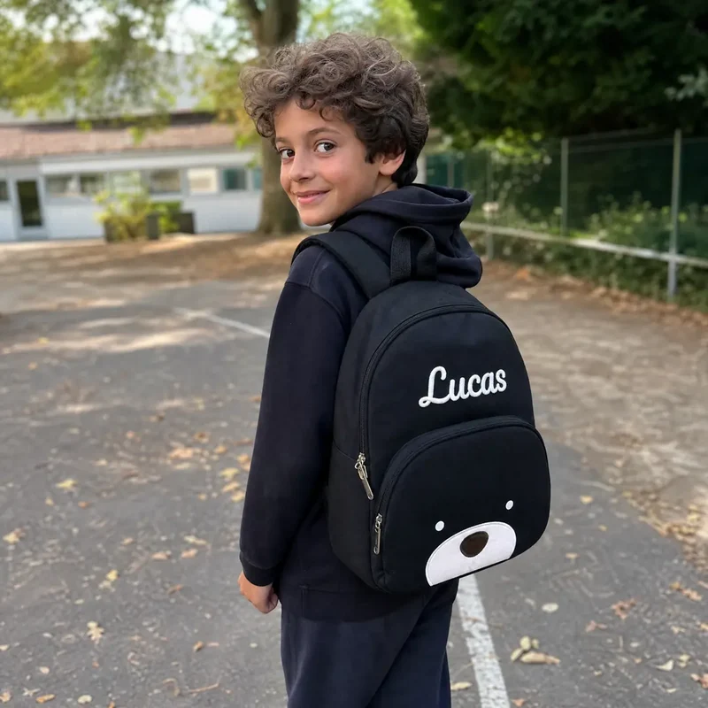 Cartable Personnalisé Enfant avec Prénom Brodé