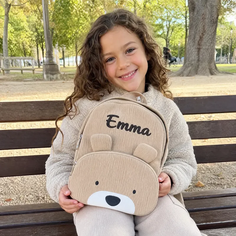 Cartable Personnalisé Enfant avec Prénom Brodé