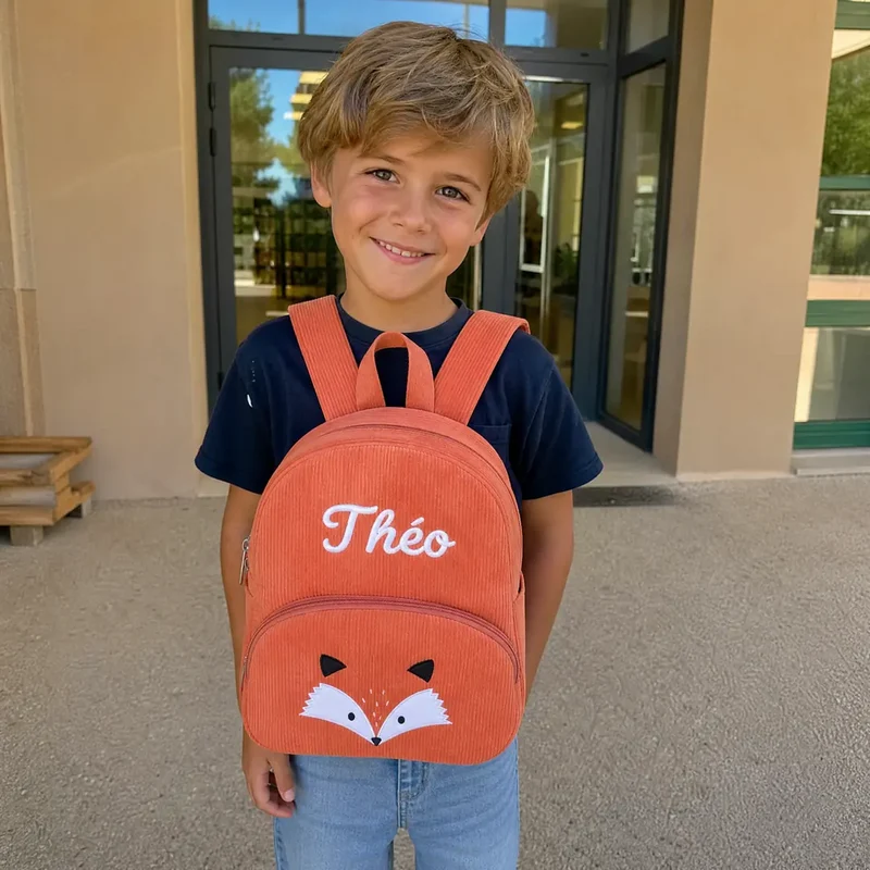 Cartable Personnalisé Enfant avec Prénom Brodé