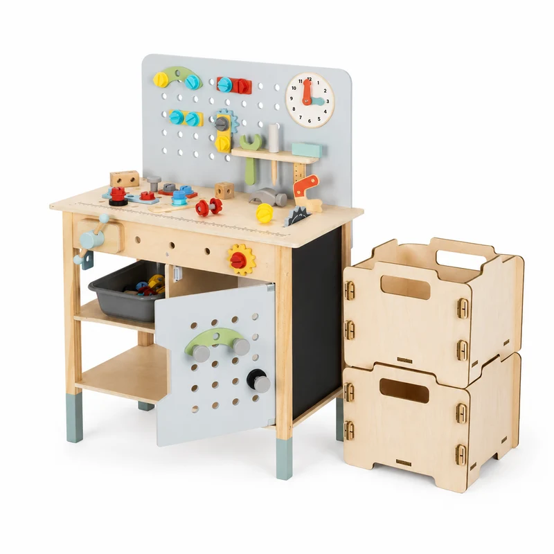 Établi + Boîte à jouets ×2, Ensemble BusyKids