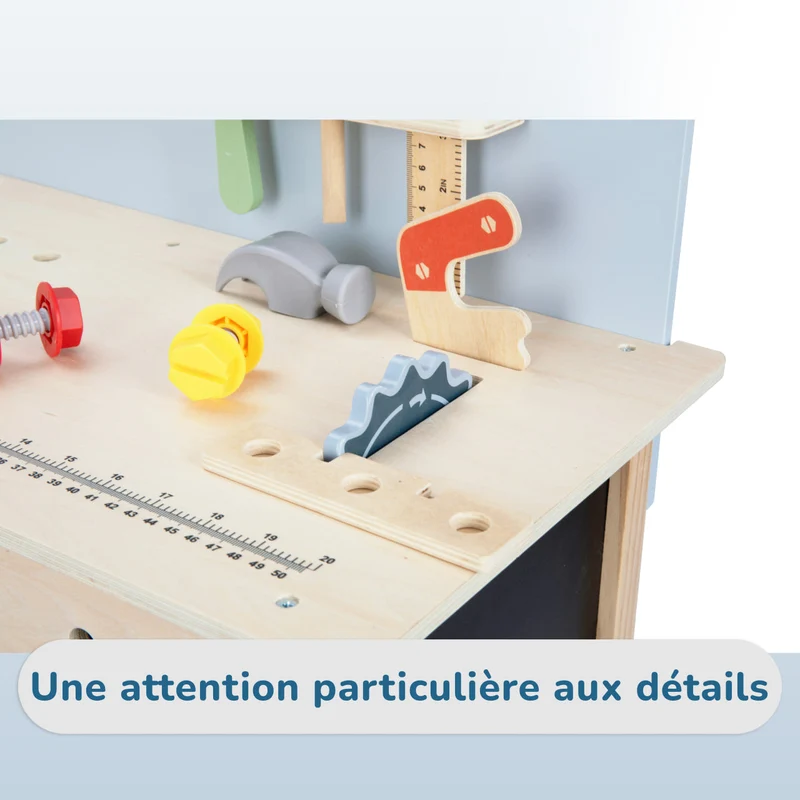 Établi + Boîte à jouets ×2, Ensemble BusyKids