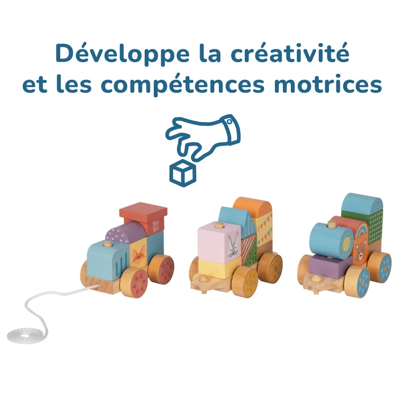 Étagère 2-en-1 + Boîte Montessori 36 mois et + + contenu au choix, Ensemble BusyKids