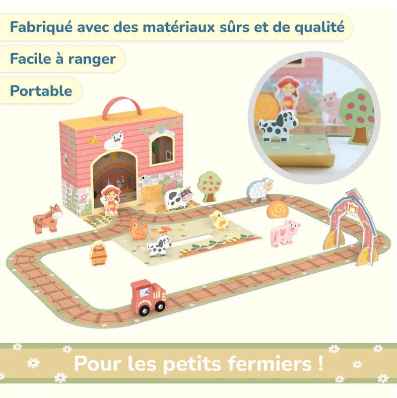 Étagère 2-en-1 + Boîte Montessori 36 mois et + + contenu au choix, Ensemble BusyKids