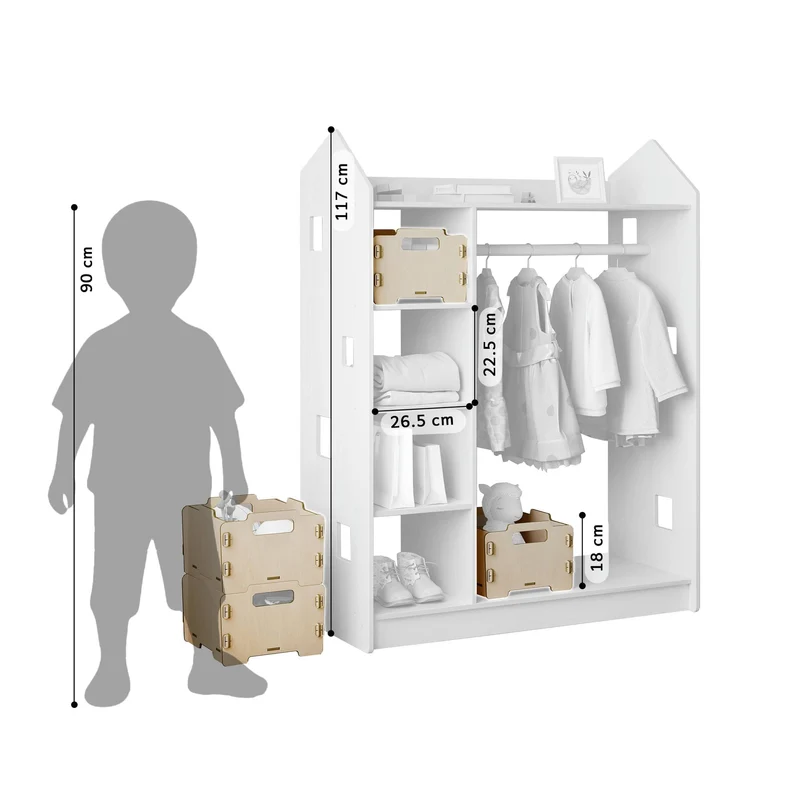 Étagère 2-en-1 + Boîte à jouets ×3, Ensemble BusyKids