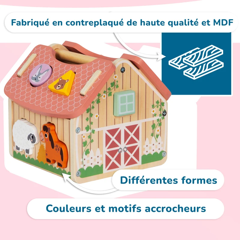 Étagère 2-en-1 + Boîte à jouets ×2 + contenu au choix, Ensemble BusyKids