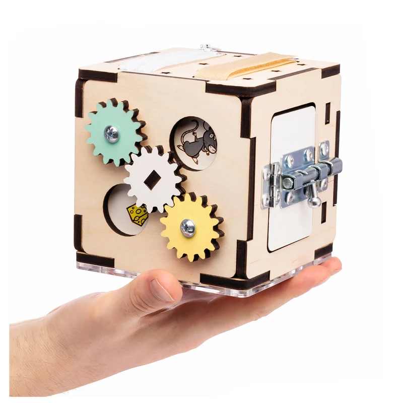 Étagère 2-en-1 + Boîte à jouets ×2 + contenu au choix, Ensemble BusyKids
