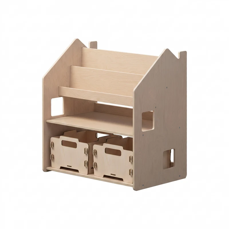 Étagère 2-en-1 + Boîte à jouets ×2 + contenu au choix, Ensemble BusyKids