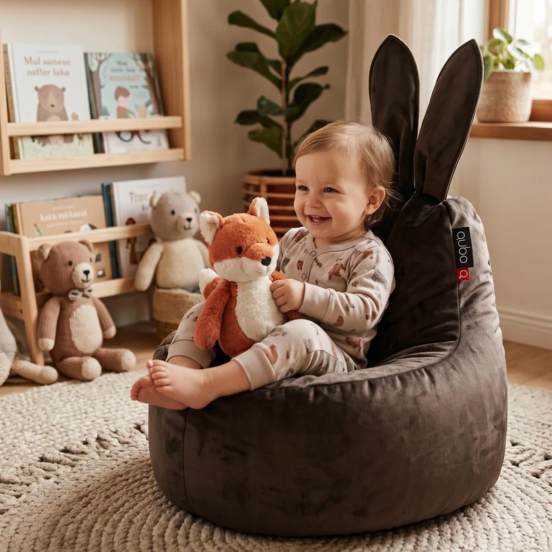 Pouf pour enfant Baby Rabbit – tissu FRESH respirant et résistant