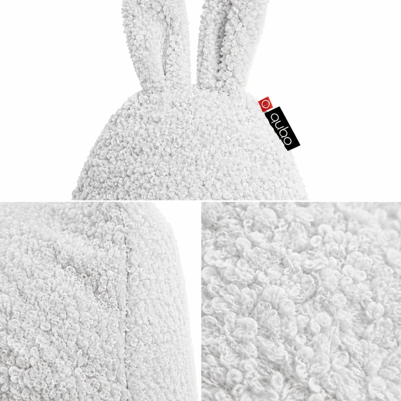 Pouf pour enfant Mommy Rabbit – tissu FLUFFY doux et moelleux
