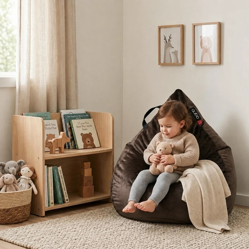 Pouf pour enfant Drizzle Drop – tissu FRESH respirant et résistant