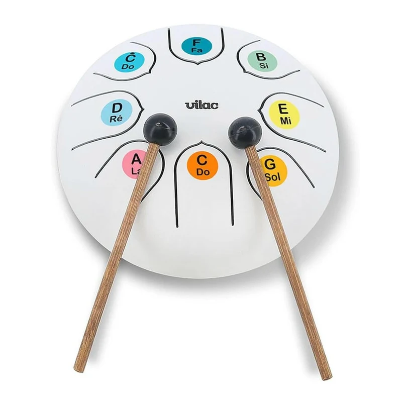 Vilac Tongue Drum 15 cm – Tambour à languettes en métal