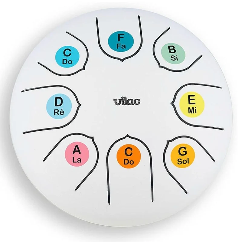 Vilac Tongue Drum 15 cm – Tambour à languettes en métal