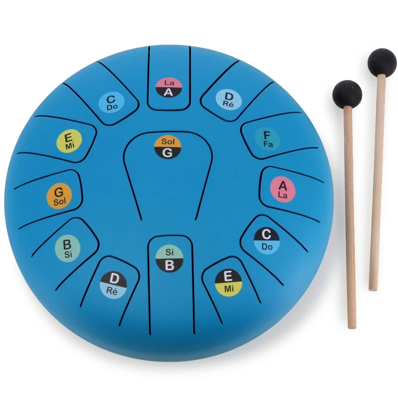 Vilac Tongue Drum 25 cm – Tambour à languettes en métal