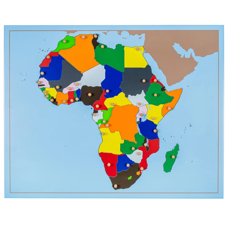 Carte puzzle de l'Afrique