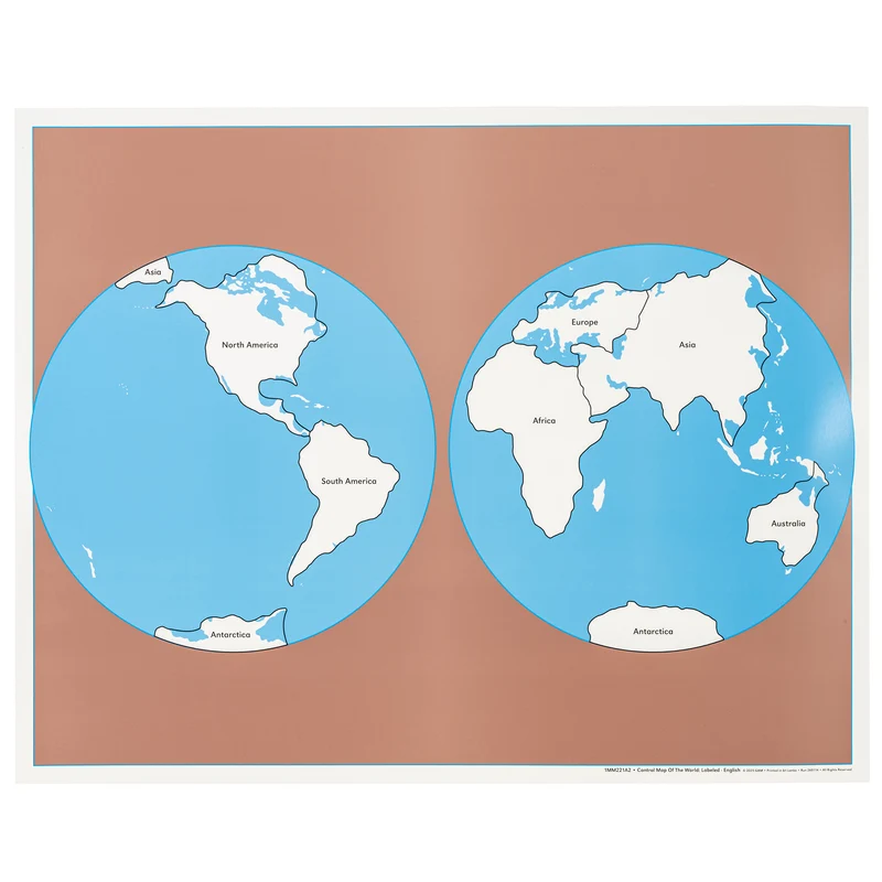 Carte de contrôle du planisphère