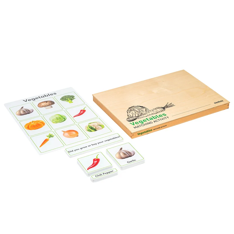 Jeu d'association : Légumes (anglais)