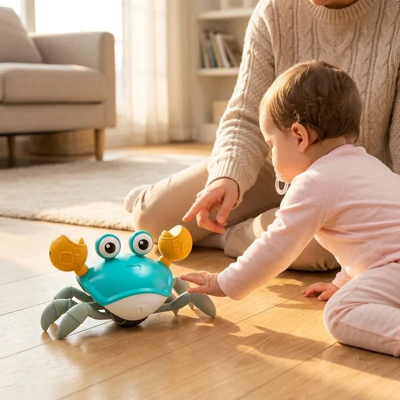 Willy Le Crabe Qui Marche - Jouet d'Éveil pour Bébé