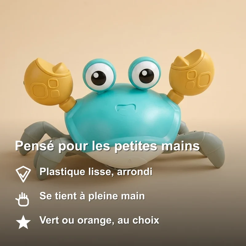 Willy Le Crabe Qui Marche - Jouet d'Éveil pour Bébé