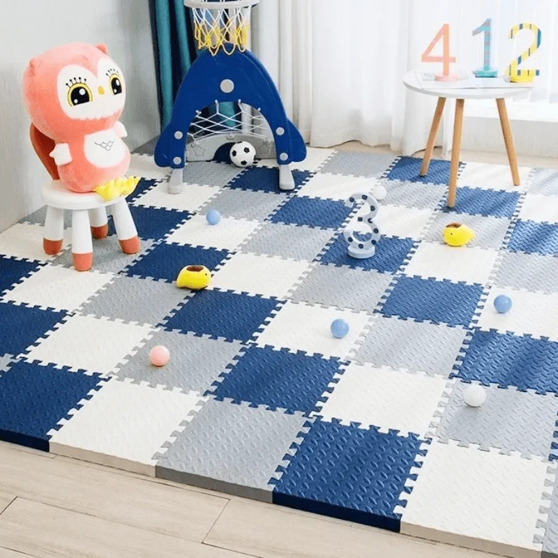 Tapis d'Éveil en Mousse Montessori pour Bébé - 12 pièces