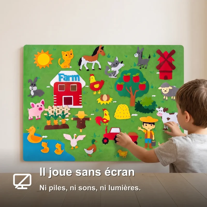 Tableau Interactif d'imagination Montessori