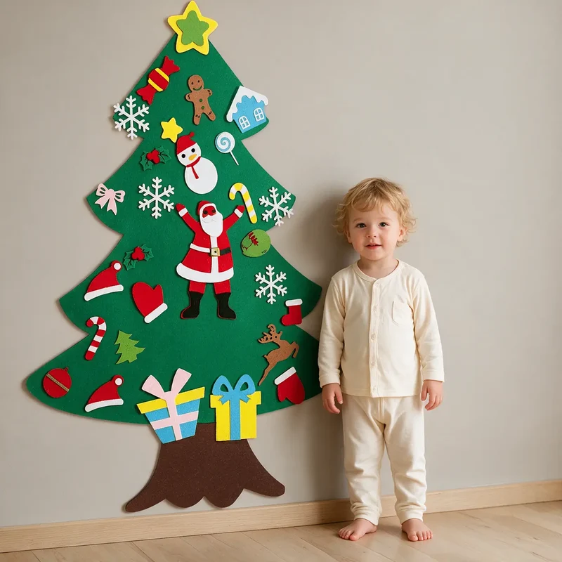 Sapin De Noël Mural Montessori Pour Enfant