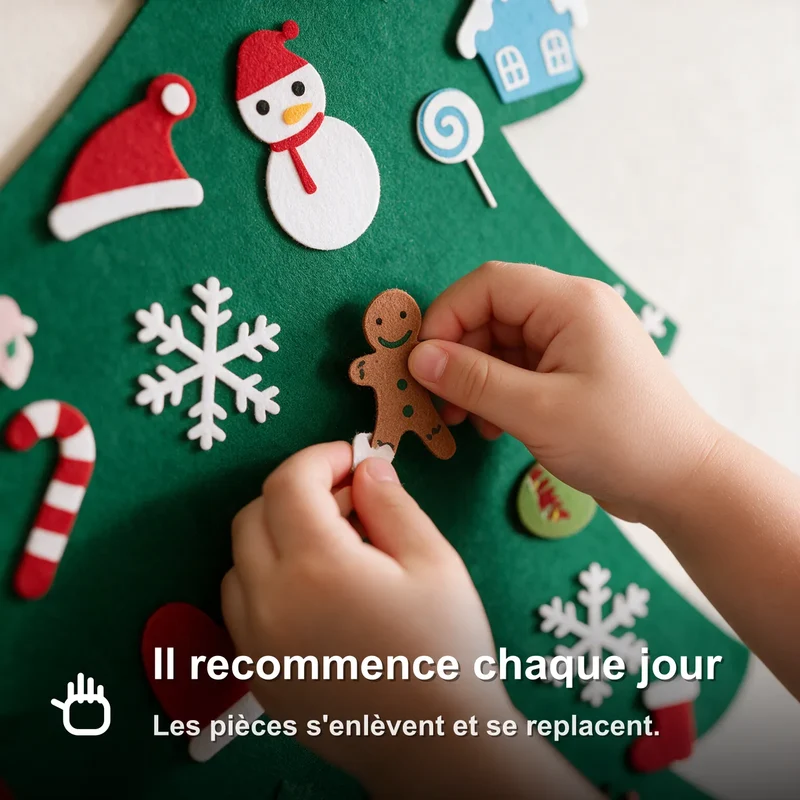 Sapin De Noël Mural Montessori Pour Enfant