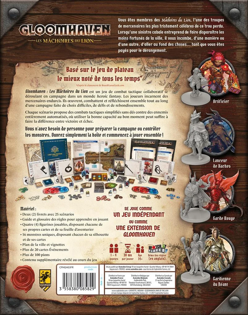 Gloomhaven Les machoires du lion