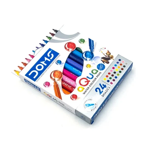 DOMS - Pack de 24 feutres à base d'eau aQua