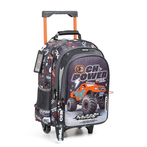 CHIMOLA - Grand Cartable à roulettes Power Truck 45cm