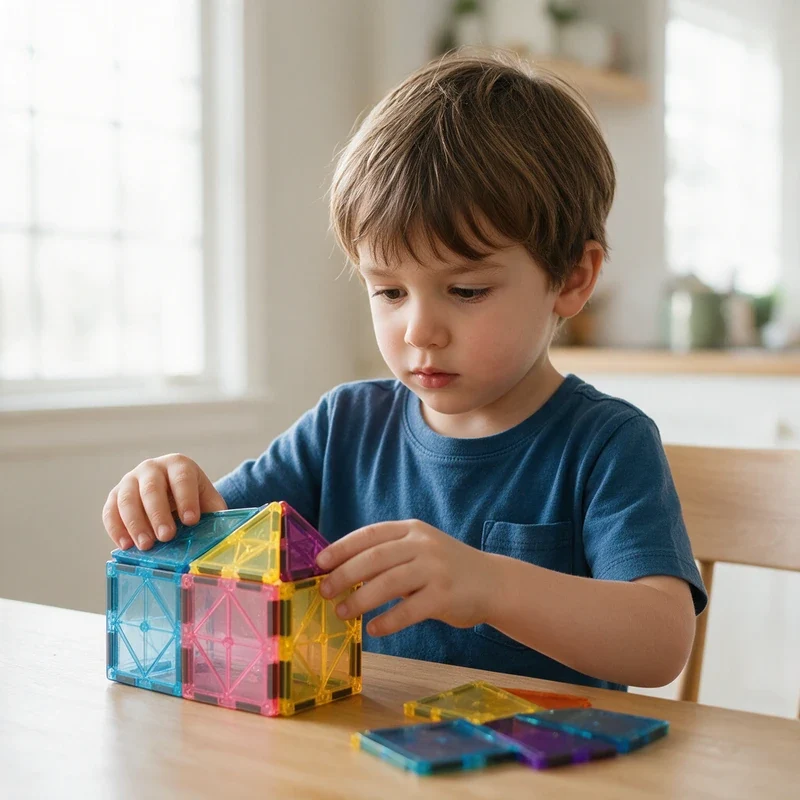 Jouet De Construction Château Magnétique
