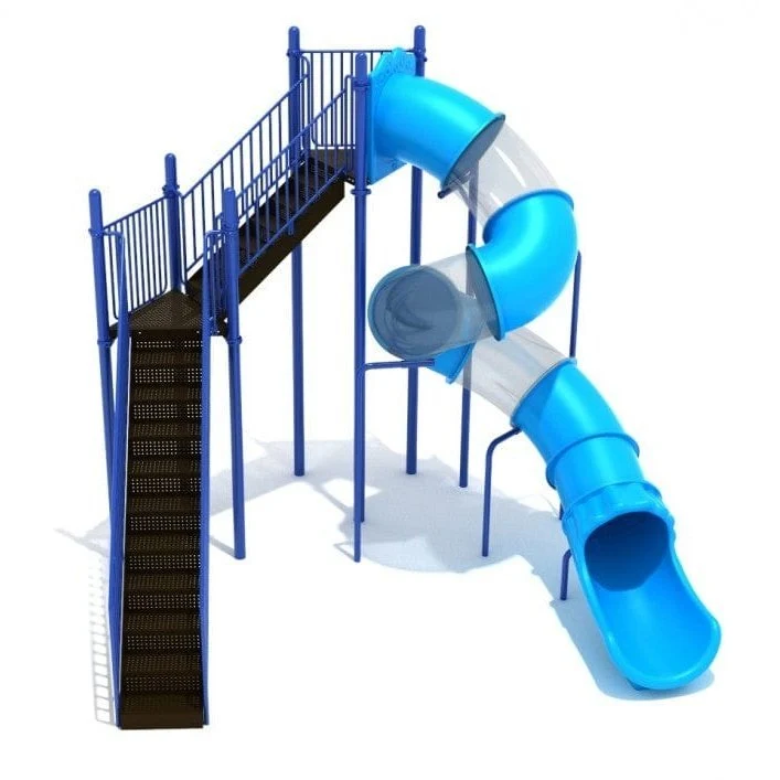 12' High - Spiral Tube Playground Slide