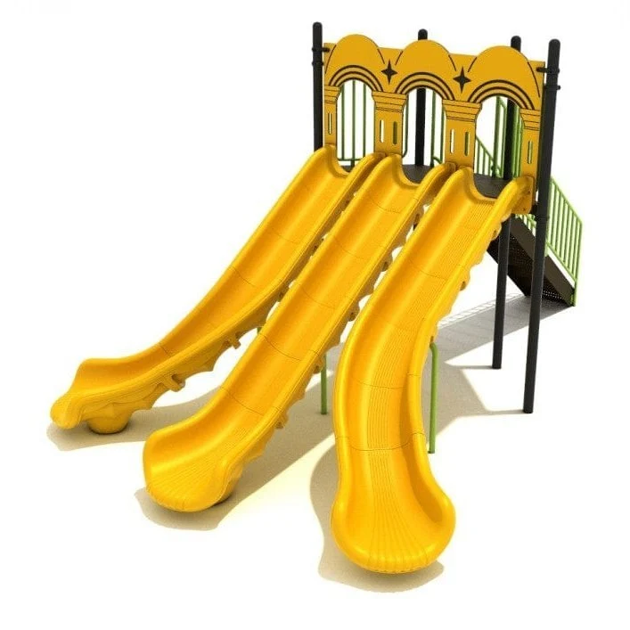 6' High - Triple Sectional Split Playground Slide