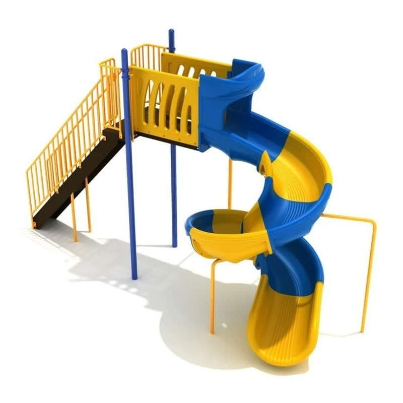 8' High - Sectional Spiral Playground Slide