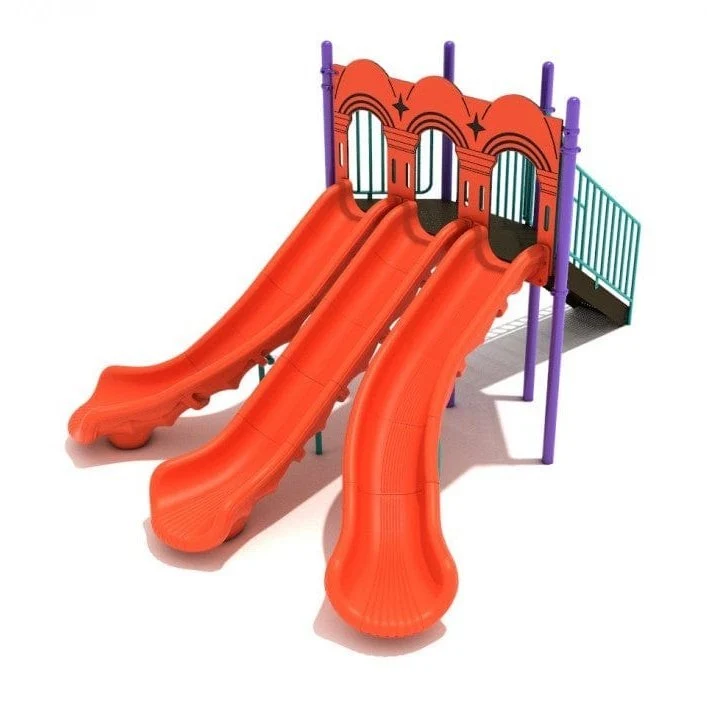 5' High - Triple Sectional Split Playground Slide