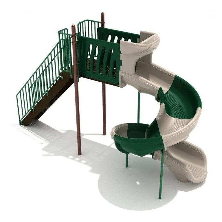 7' High - Sectional Spiral Playground Slide