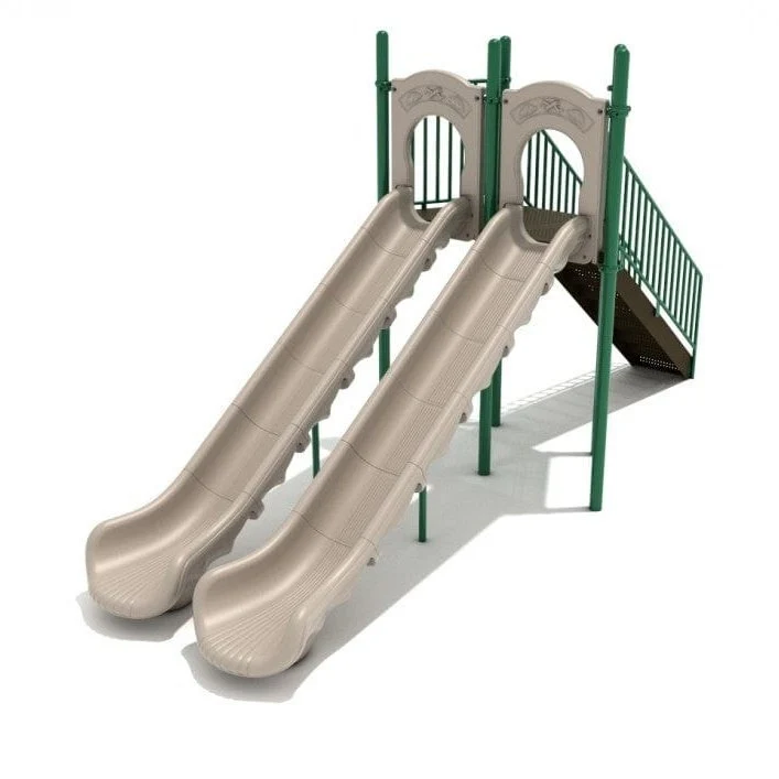 6' High - Double Straight Sectional Playground Slide