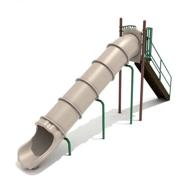 7' High - Straight Tube Playground Slide