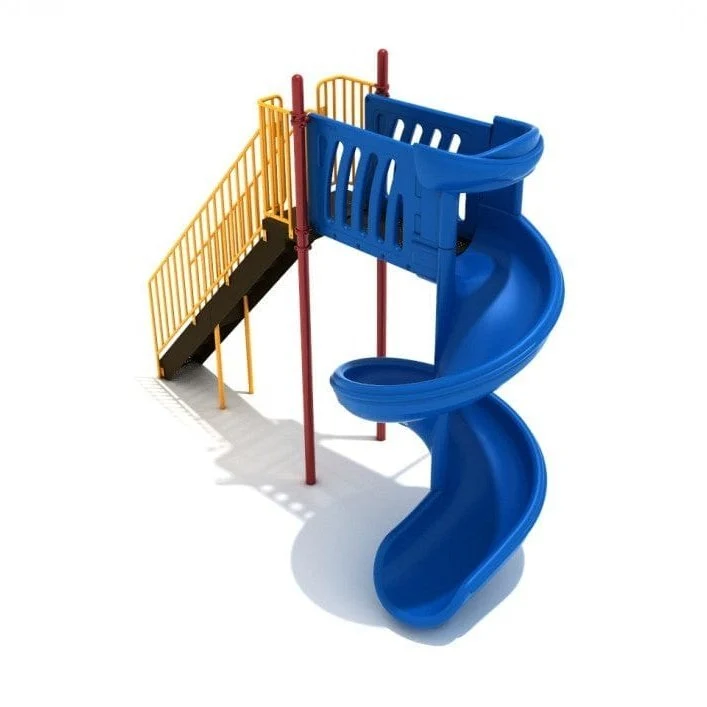 8' High - 450-Degree Spiral Playground Slide