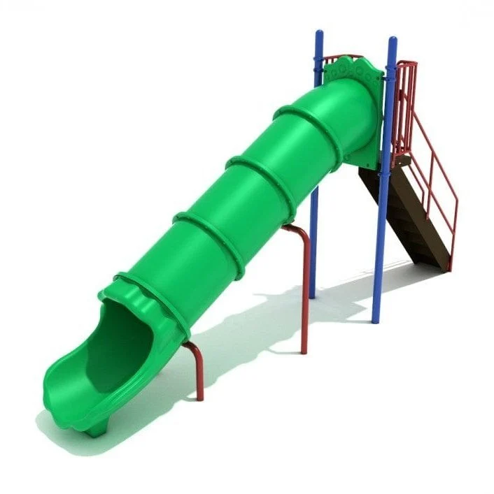 6' High - Straight Tube Playground Slide
