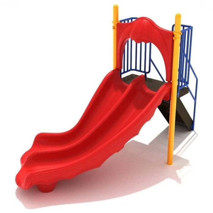 4' High - Double Right Turn Playground Slide