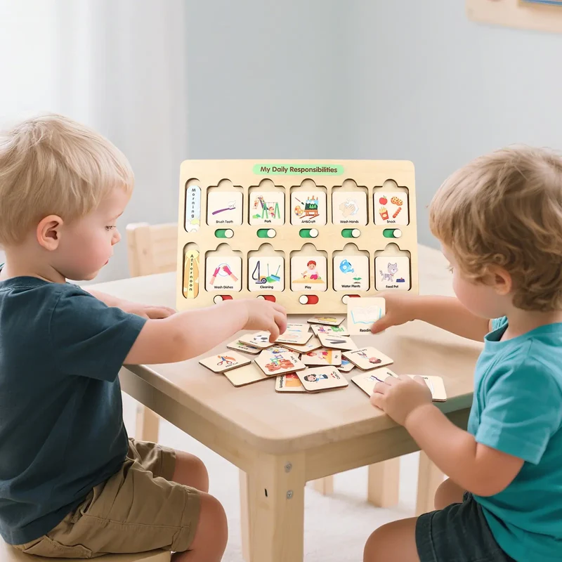 Montessori Visual Schedule for Kids 3-6 Years