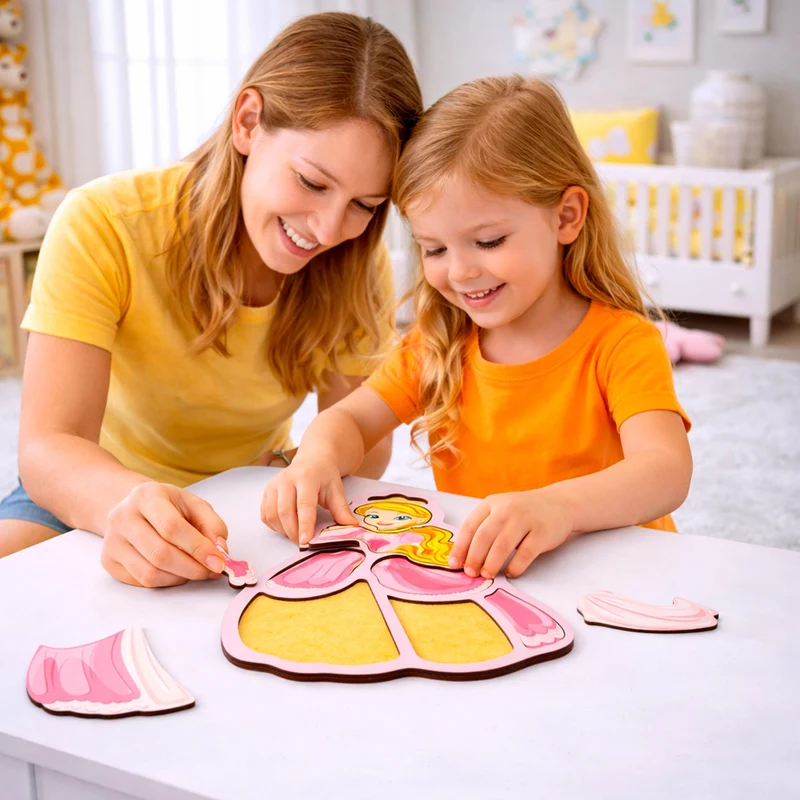 Puzzle en bois Princesse BusyKids