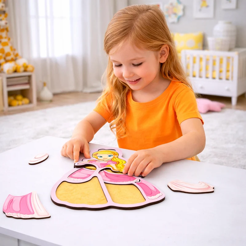 Puzzle en bois Princesse BusyKids