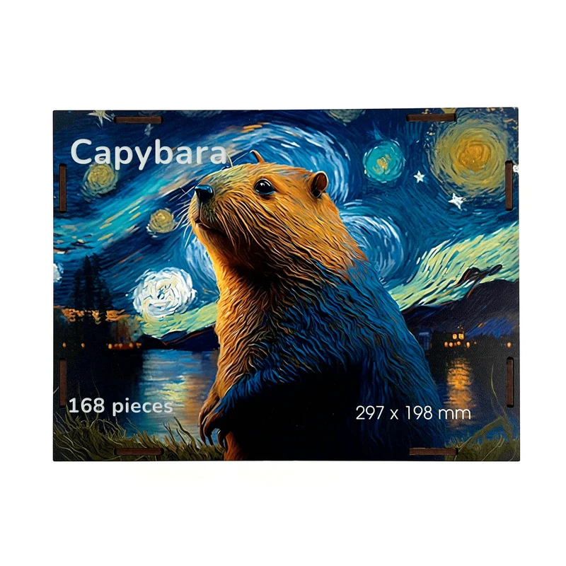 Puzzle en bois Capybara BusyKids