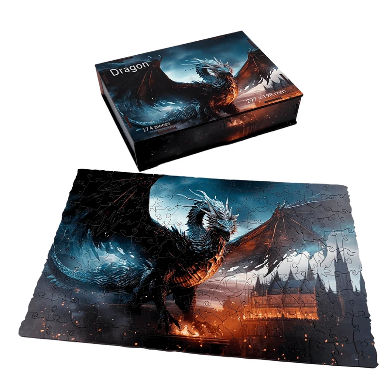 Puzzle en bois Dragon BusyKids
