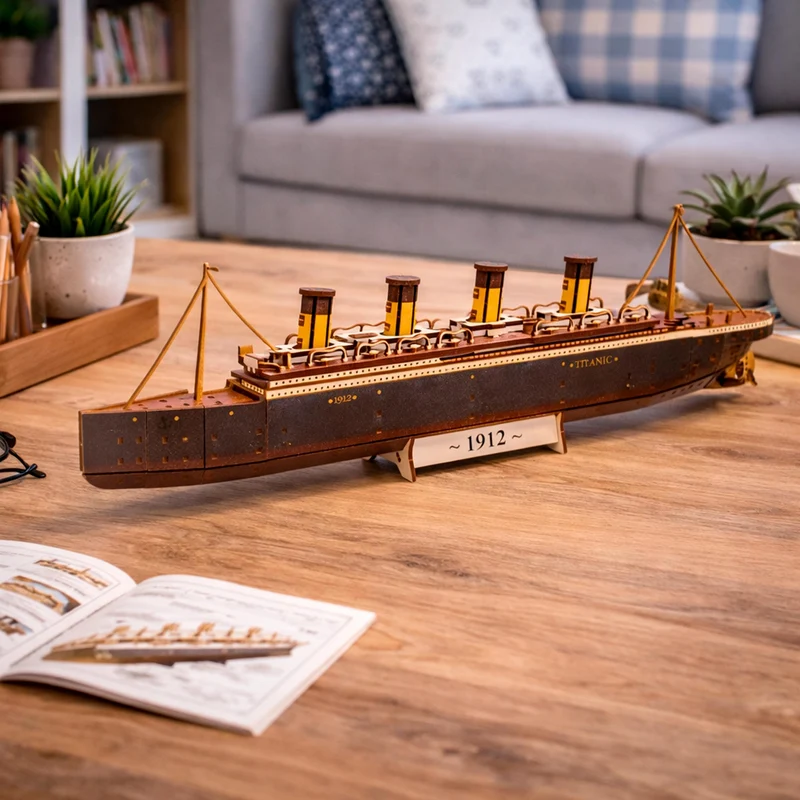 Maquette 3D en bois Titanic BusyKids